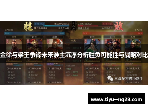金徐与梁王争锋未来谁主沉浮分析胜负可能性与战略对比